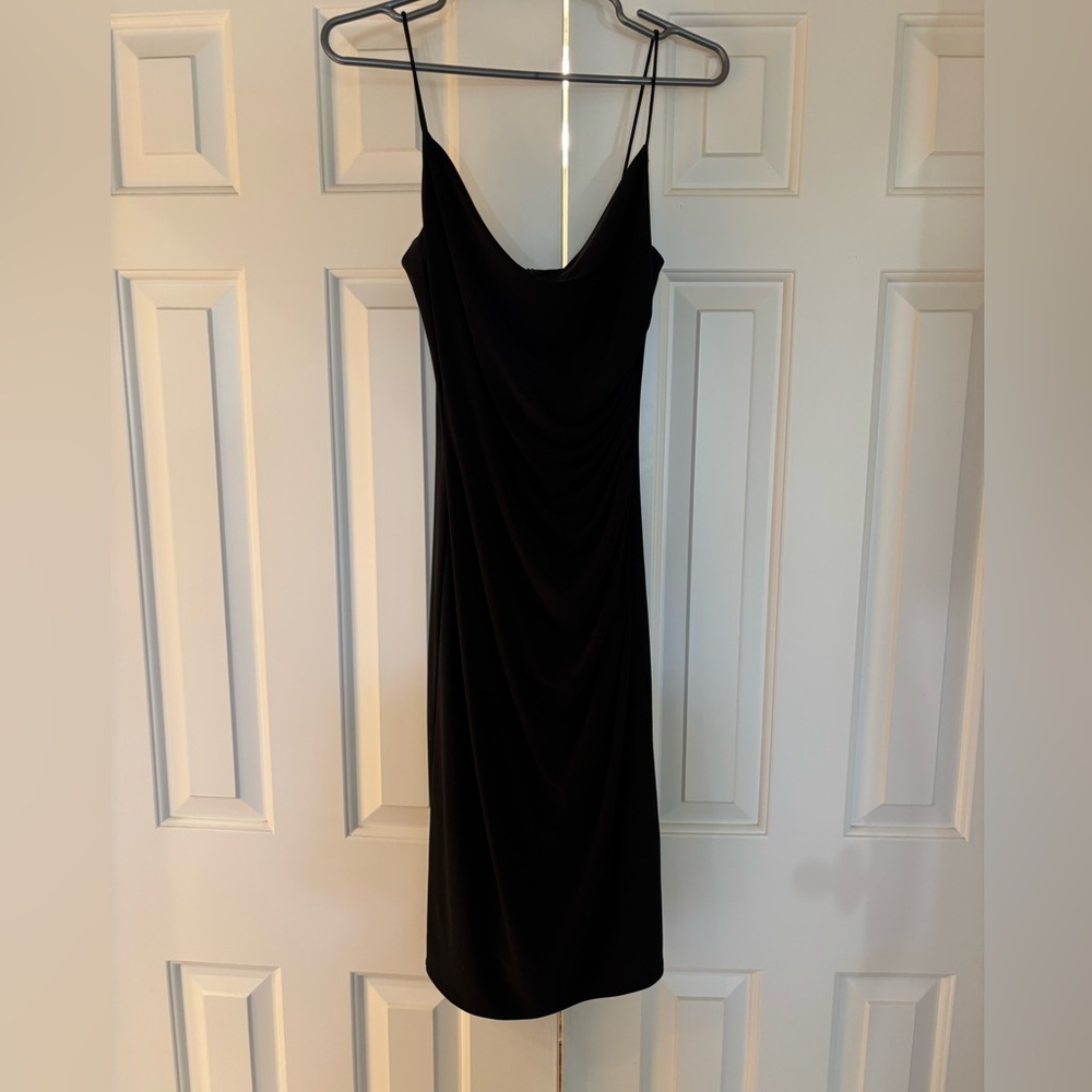 Laundry little black dress, cowl neck and side rouching-size 6